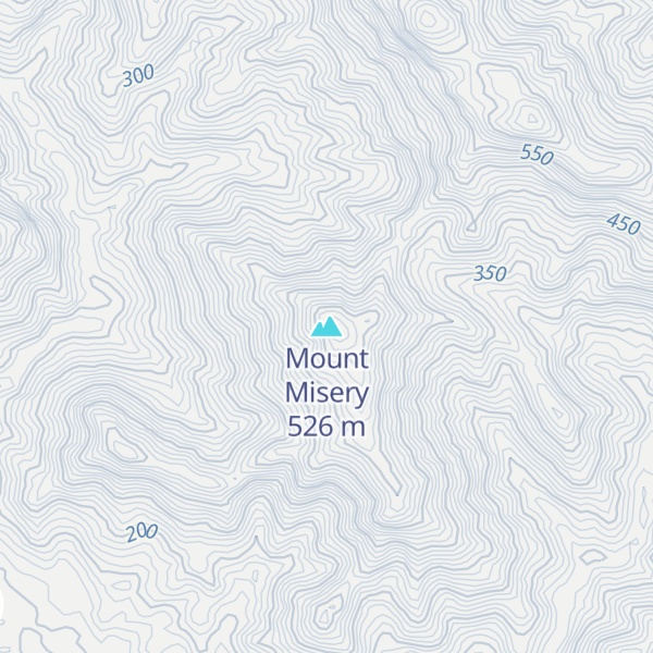 Map of Mount Misery