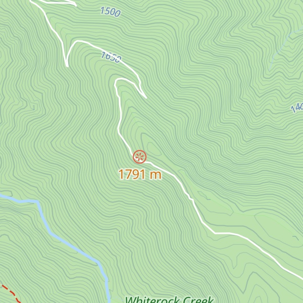 Map of Timms Lookout