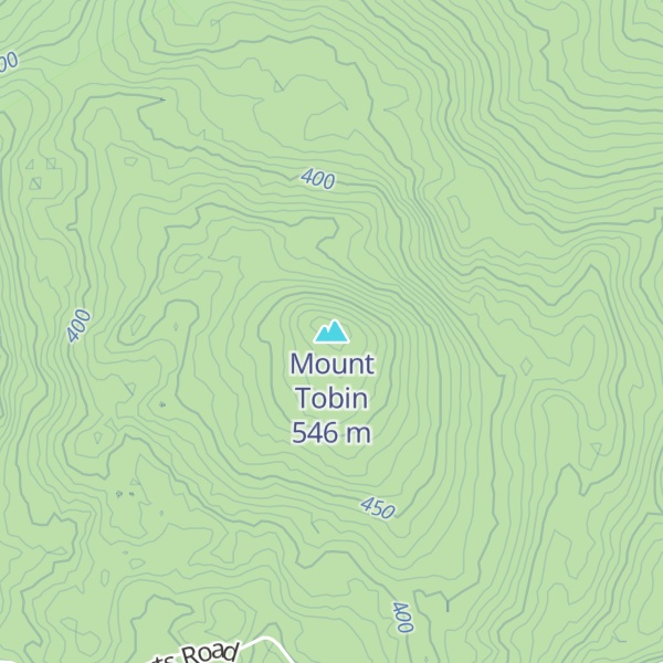 Map of Mount Tobin