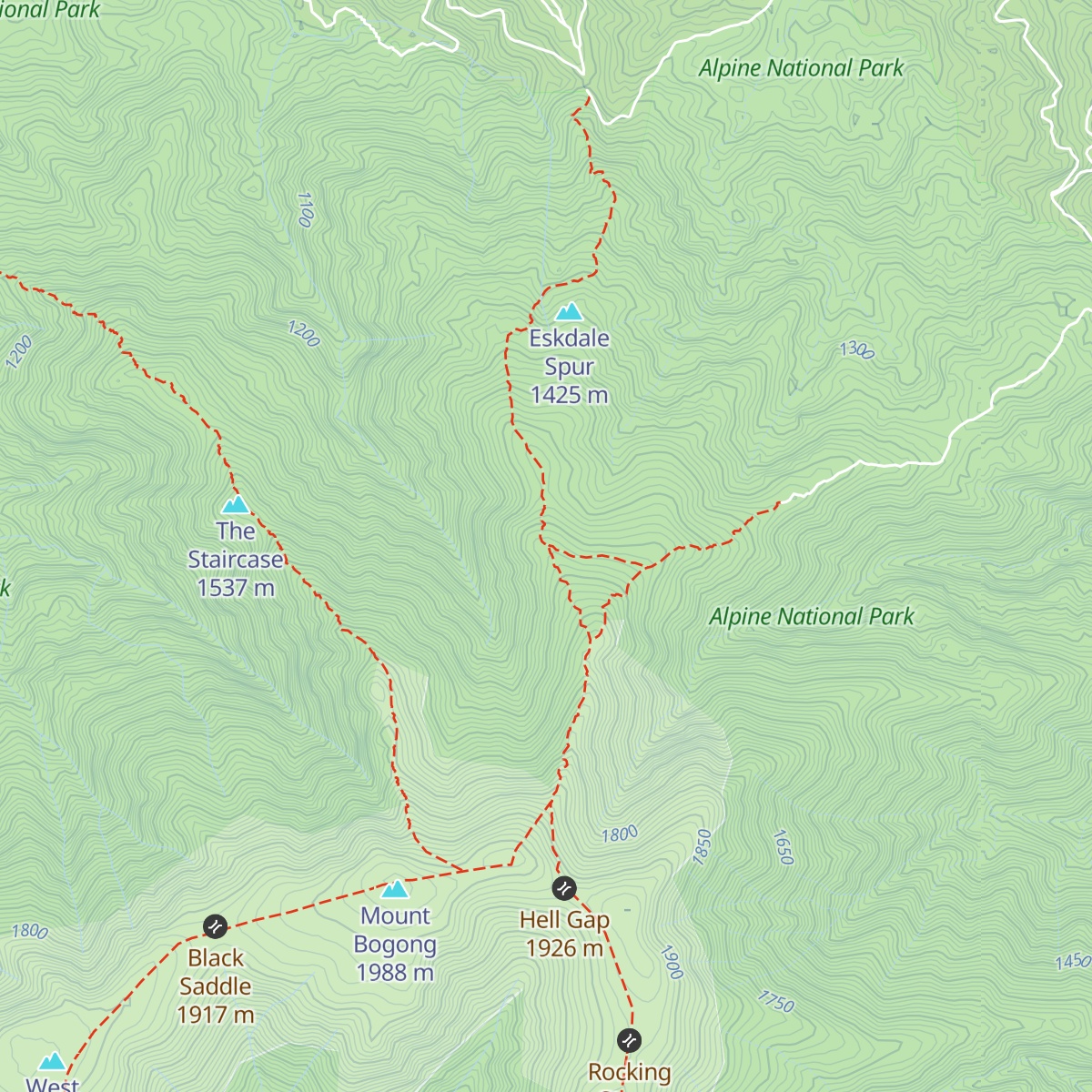 Michell Hut map