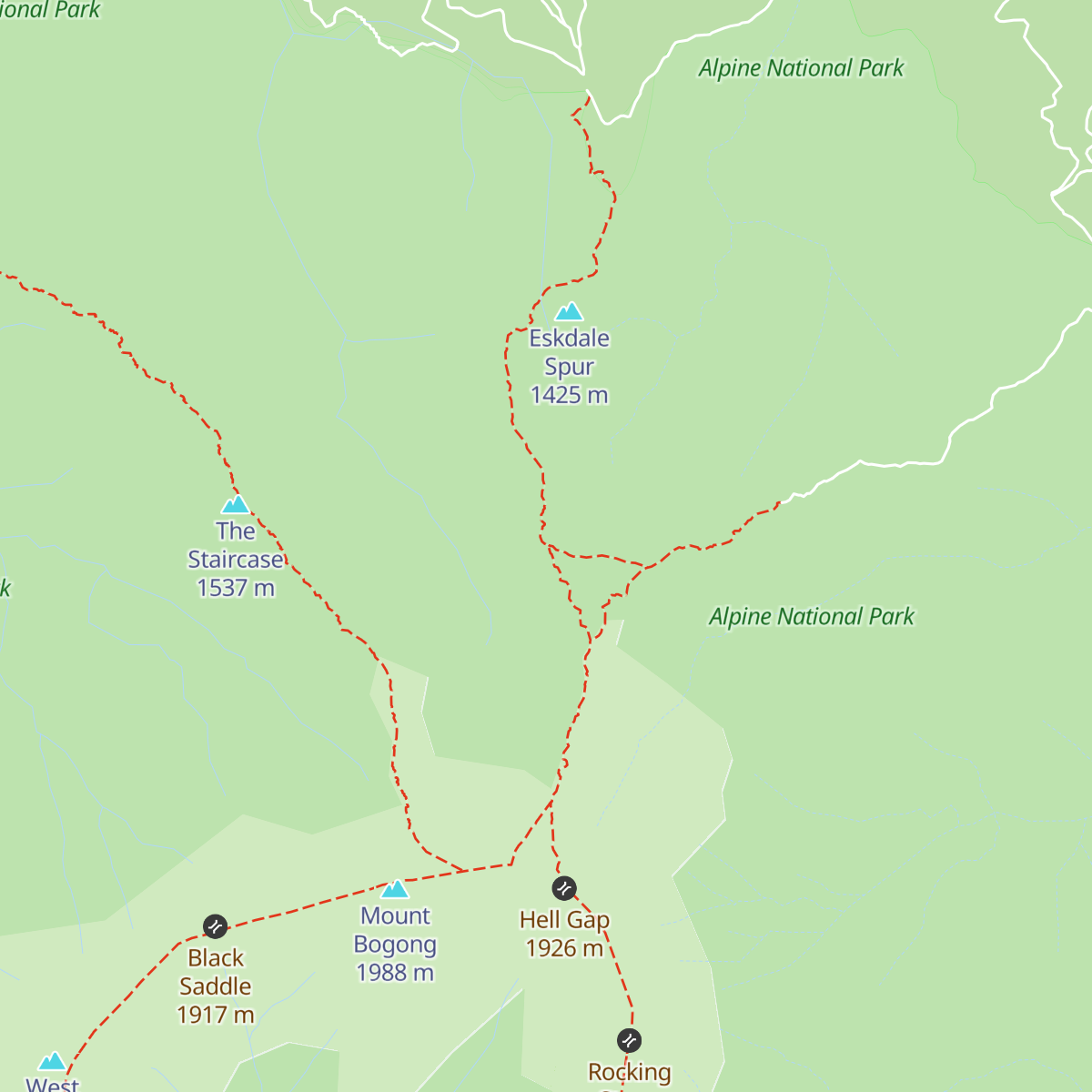 Michell Hut map