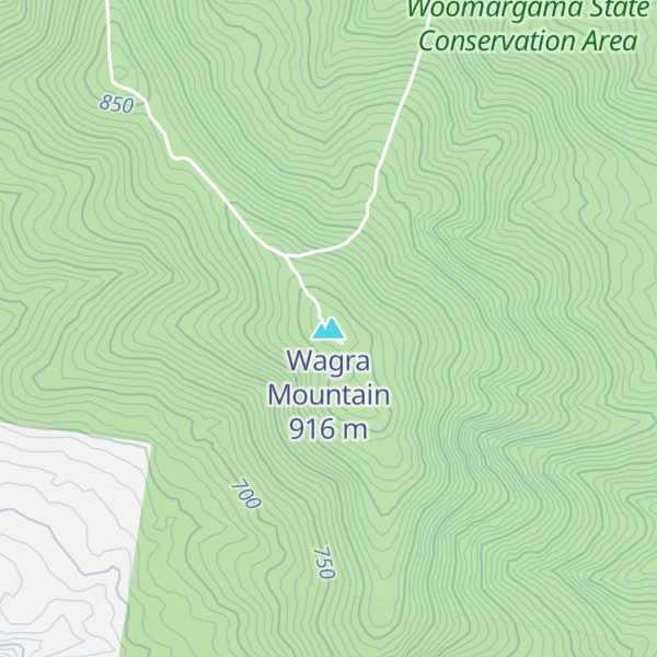 Map of Wagra Mountain