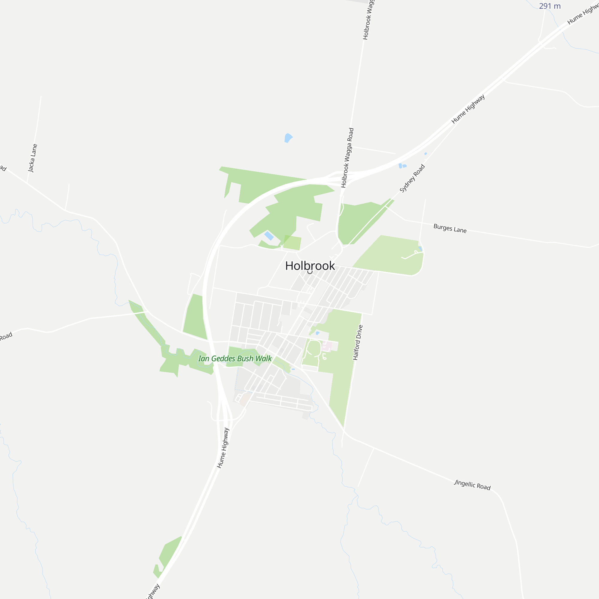 Holbrook Visitor Information Centre Greater Hume map