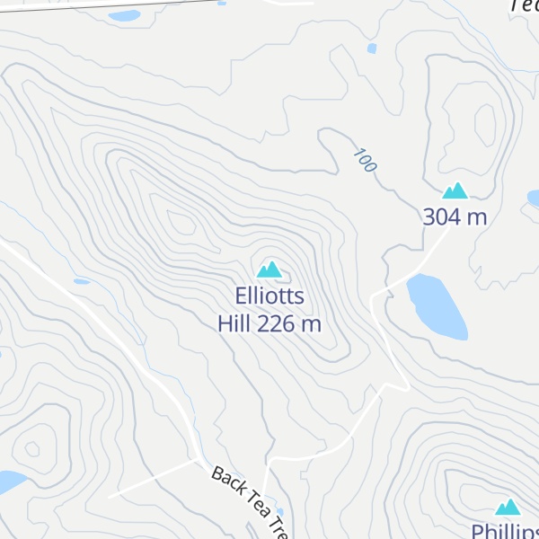 Map of Elliotts Hill
