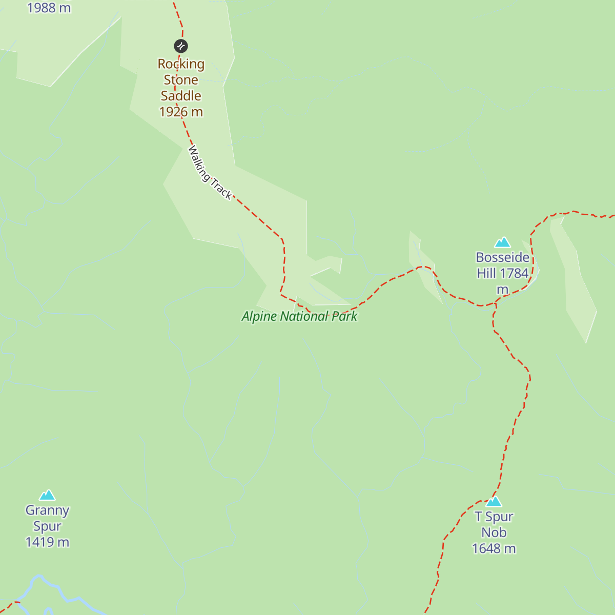 Cleve Cole Hut map
