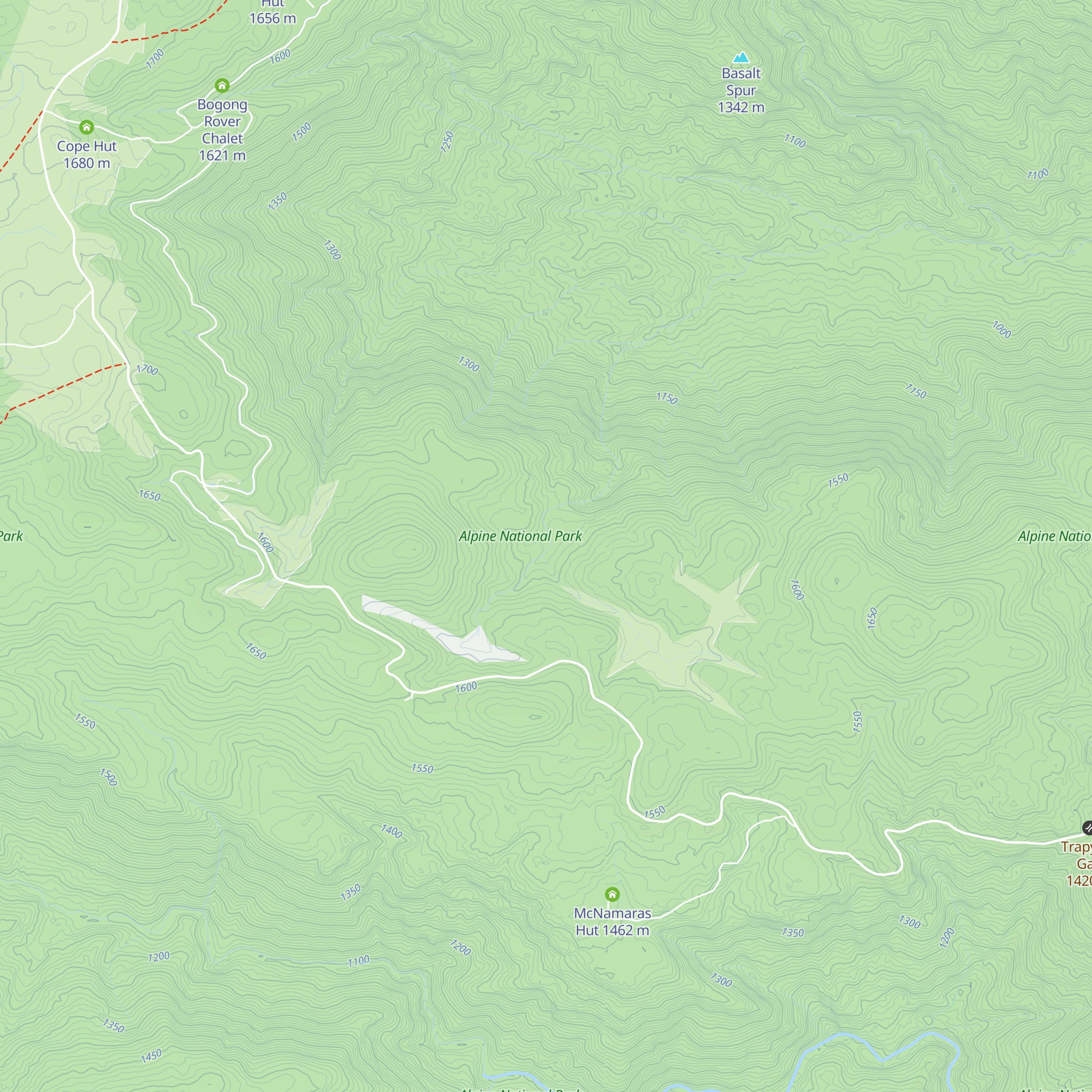 Faithfulls Hut map