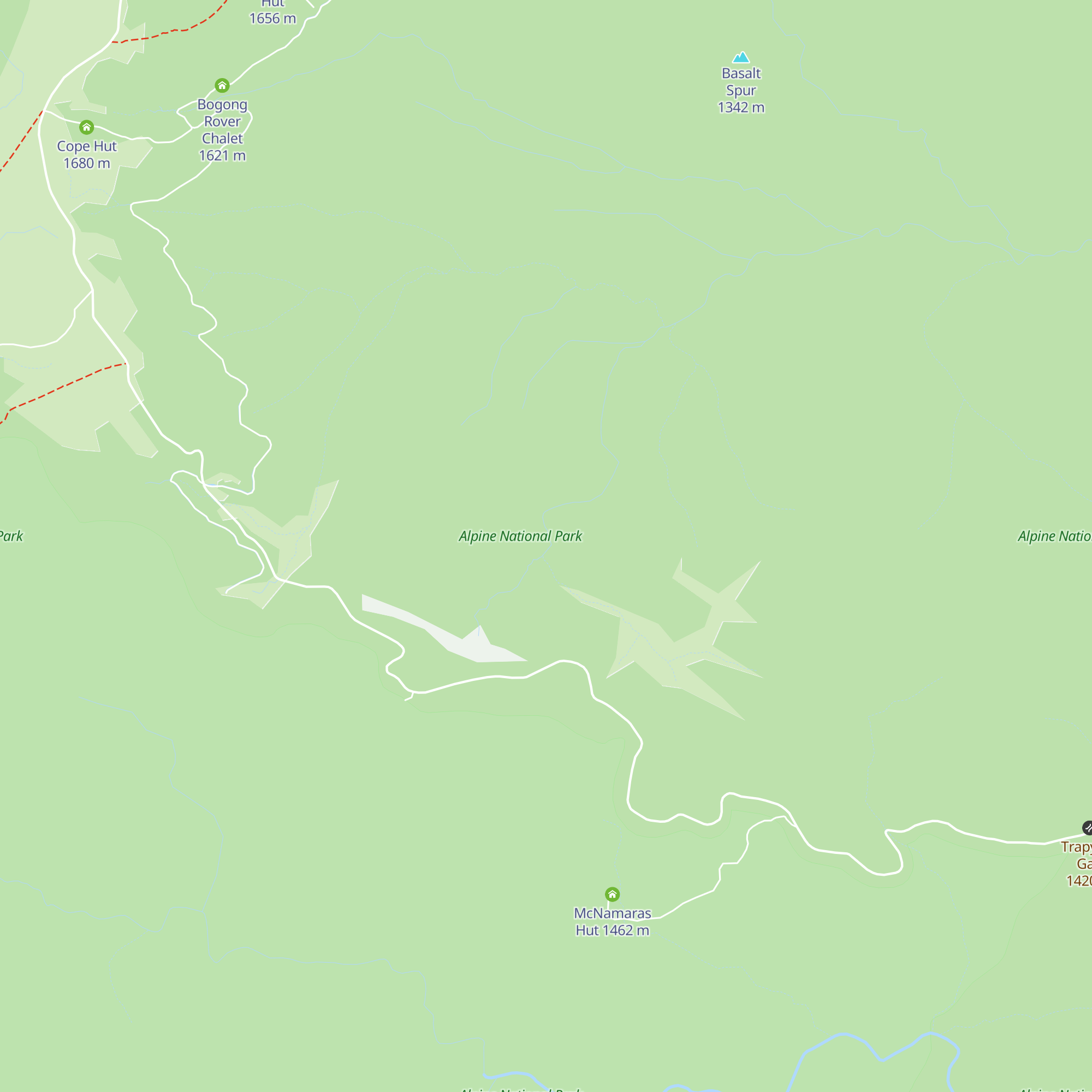 Faithfulls Hut map