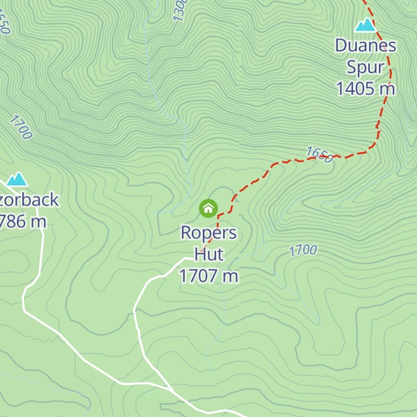 Map of Ropers Hut