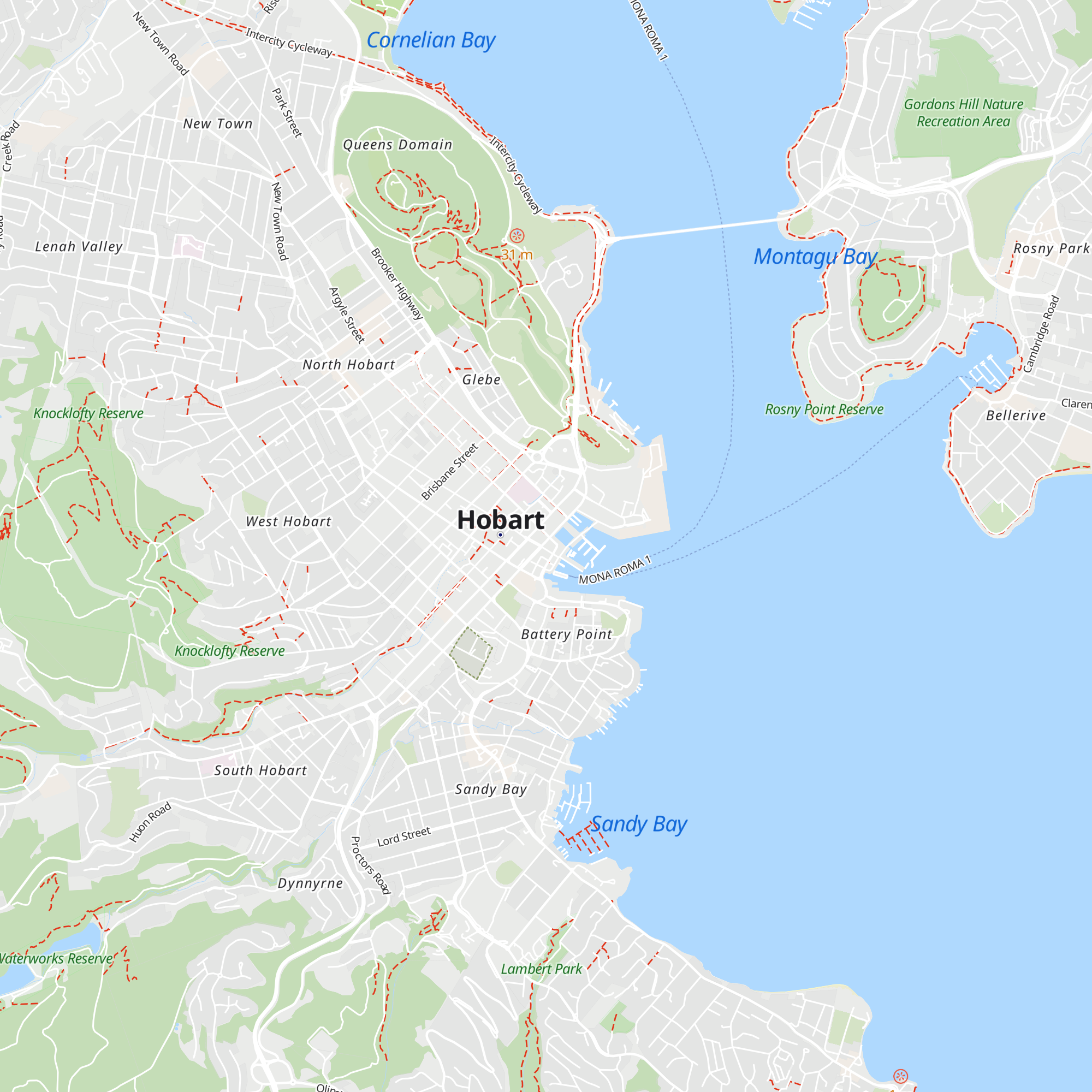 Tasmanian Travel and Information Centre map