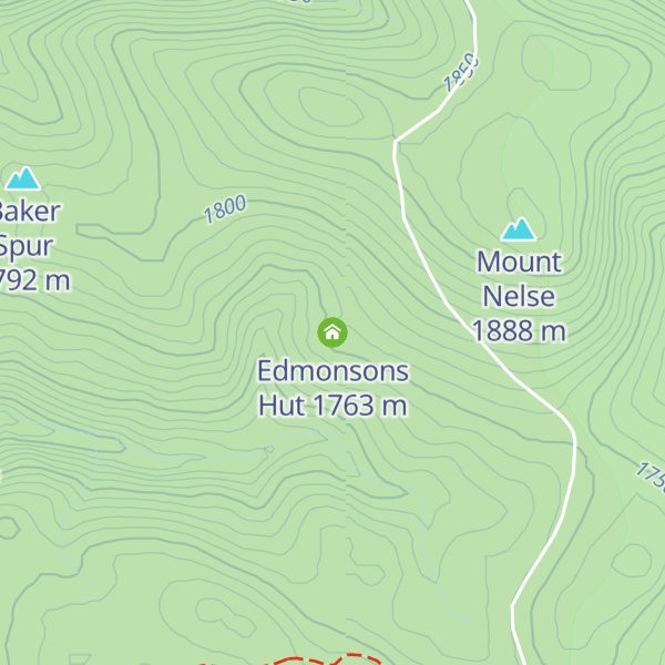 Map of Edmonsons Hut