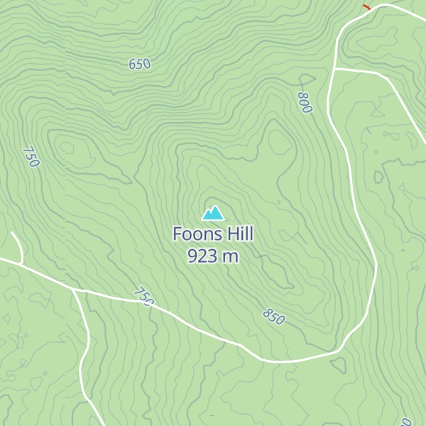 Map of Foons Hill