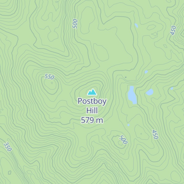 Map of Postboy Hill