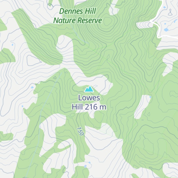 Map of Lowes Hill