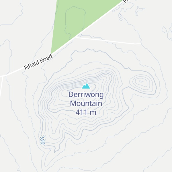 Map of Derriwong Mountain