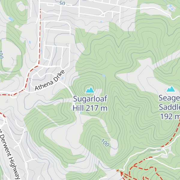 Map of Sugarloaf Hill