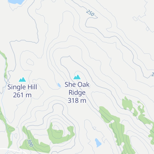 Map of She Oak Ridge