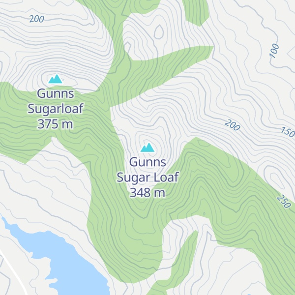 Map of Gunns Sugar Loaf