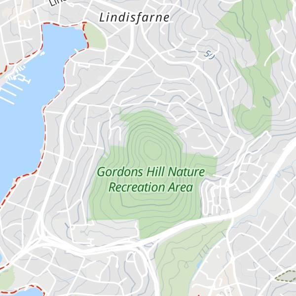 Map of Gordons Hill