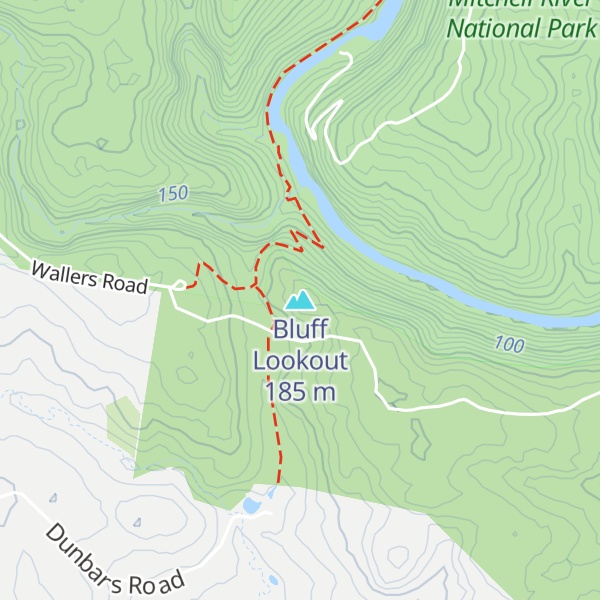 Map of Bluff Lookout