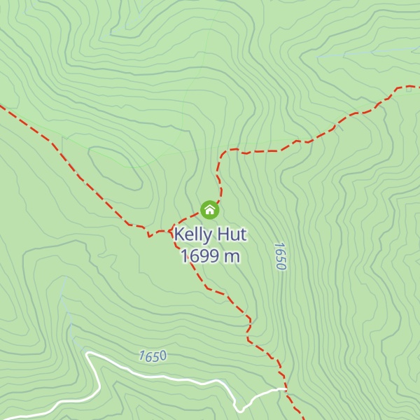Map of Kelly Hut