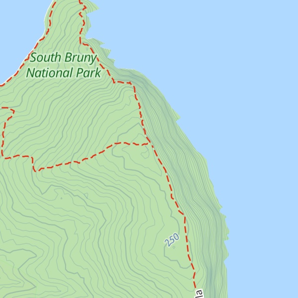 Map of Fluted Cape