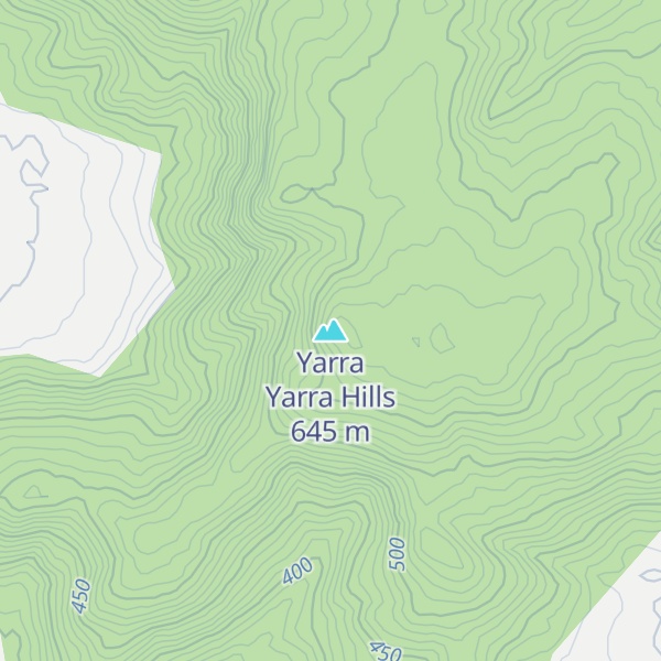 Map of Yarra Yarra Hills