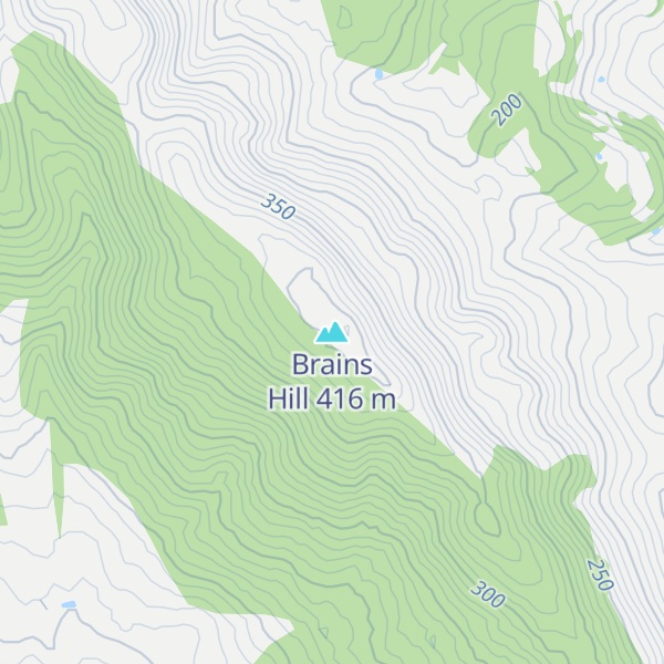 Map of Brains Hill