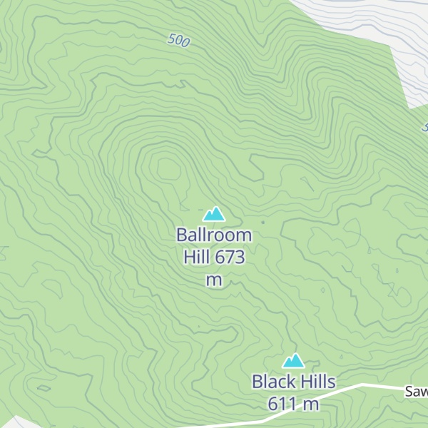 Map of Ballroom Hill