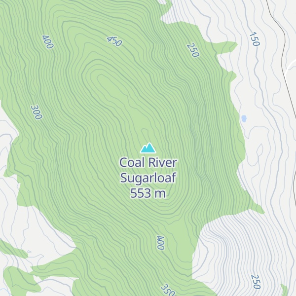 Map of Coal River Sugarloaf