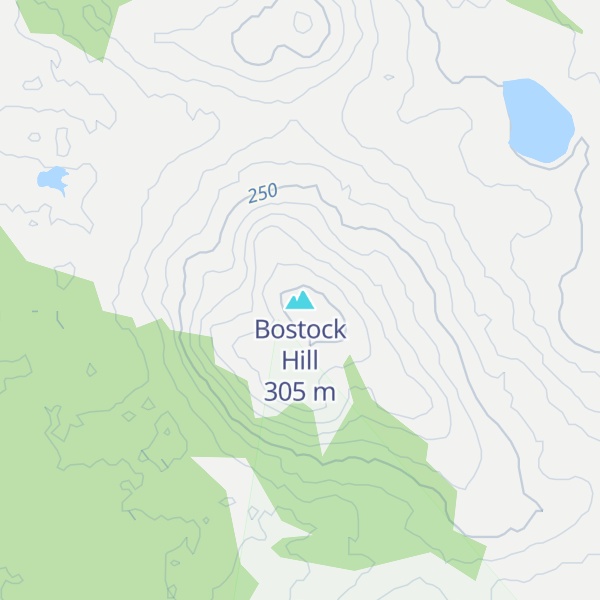 Map of Bostock Hill