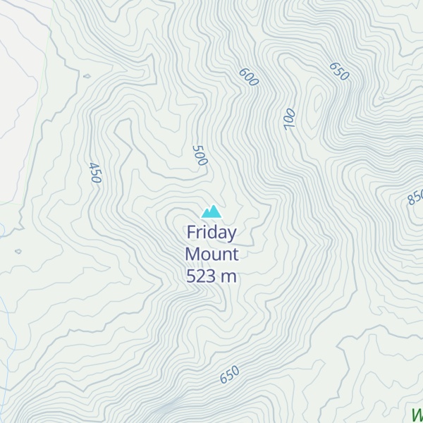 Map of Friday Mount
