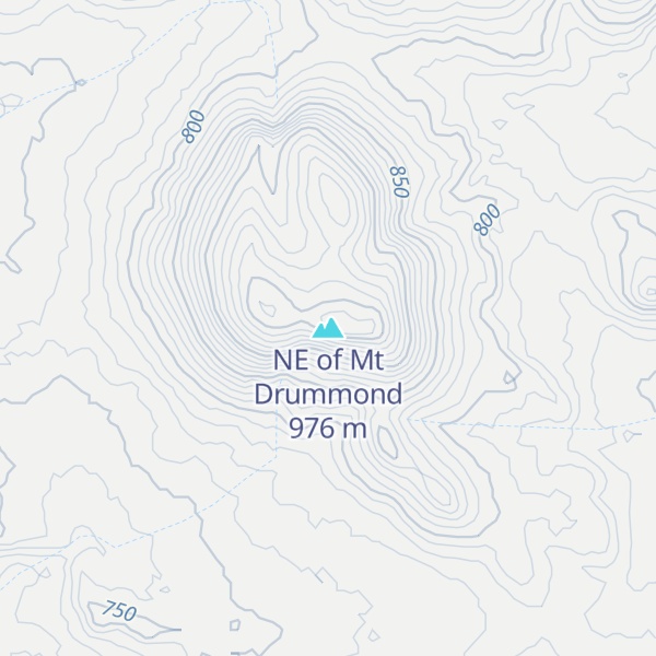 Map of NE of Mt Drummond