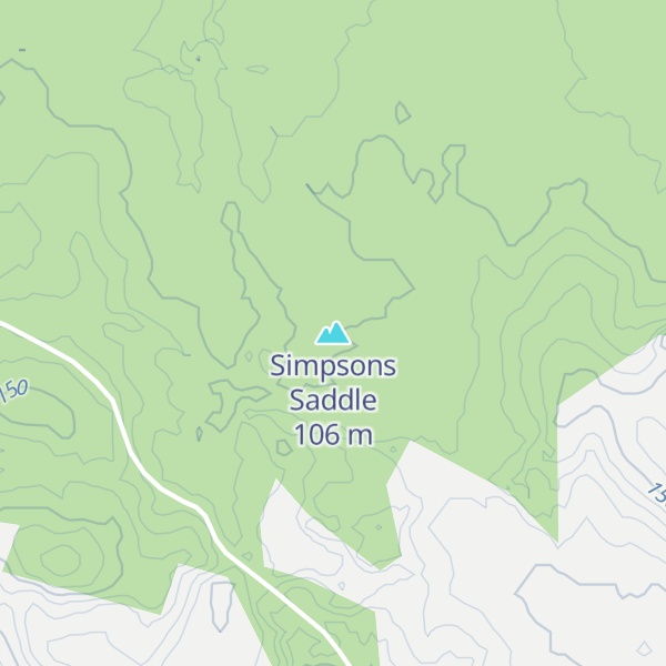 Map of Simpsons Saddle