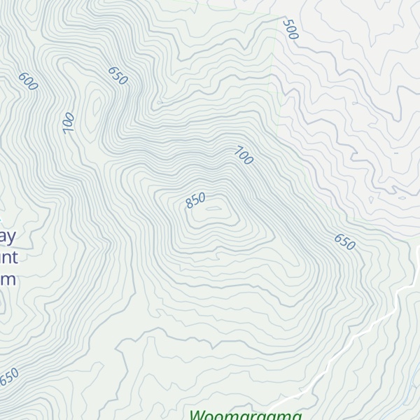 Map of Mount Narra Narra