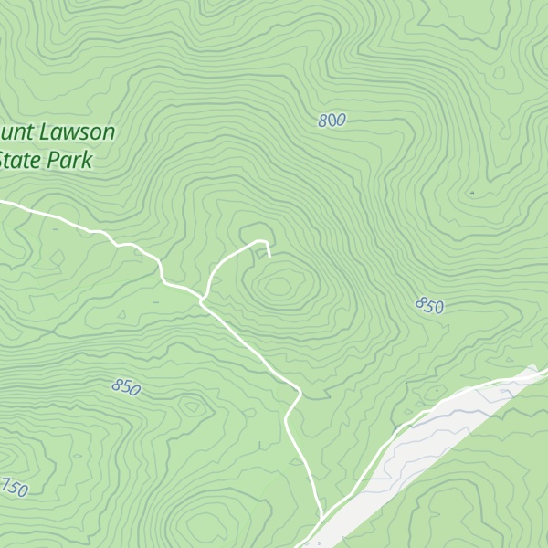 Map of Mount Lawson