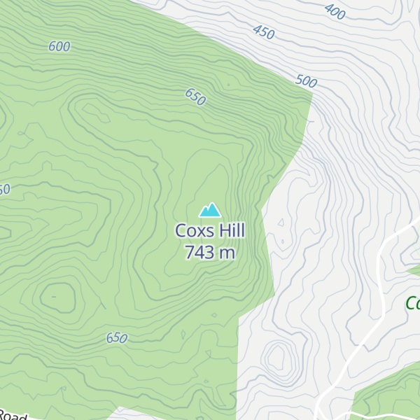 Map of Coxs Hill