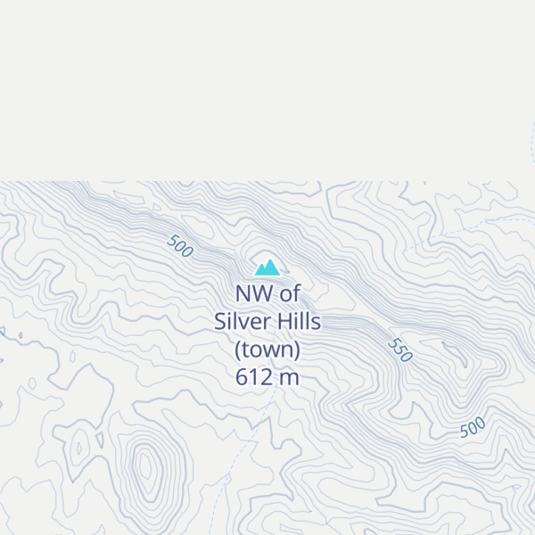 Map of NW of Silver Hills (town)