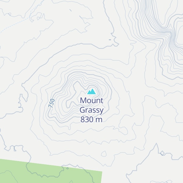 Map of Mount Grassy