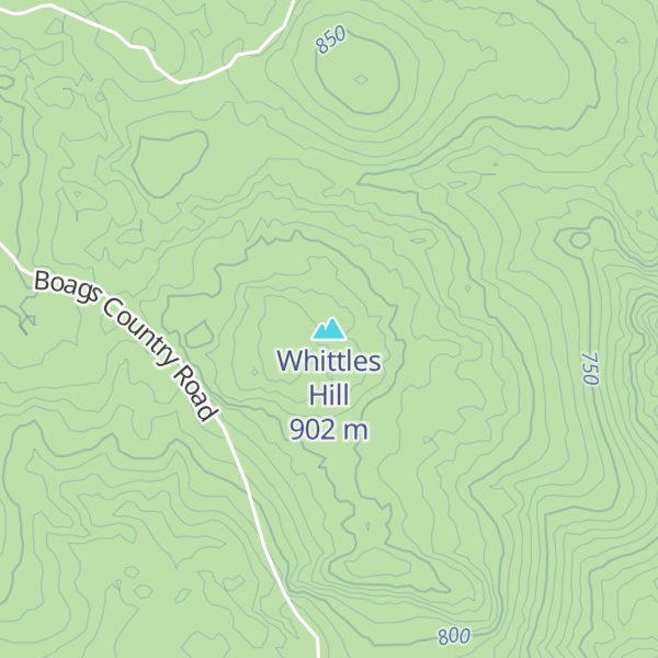 Map of Whittles Hill