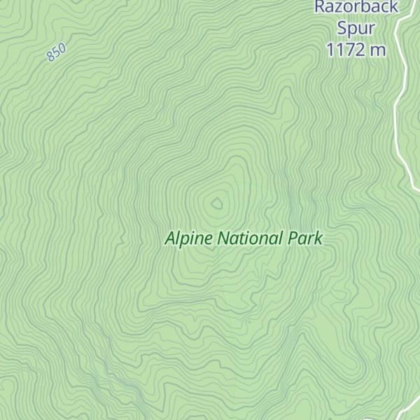 Map of Granite Peak