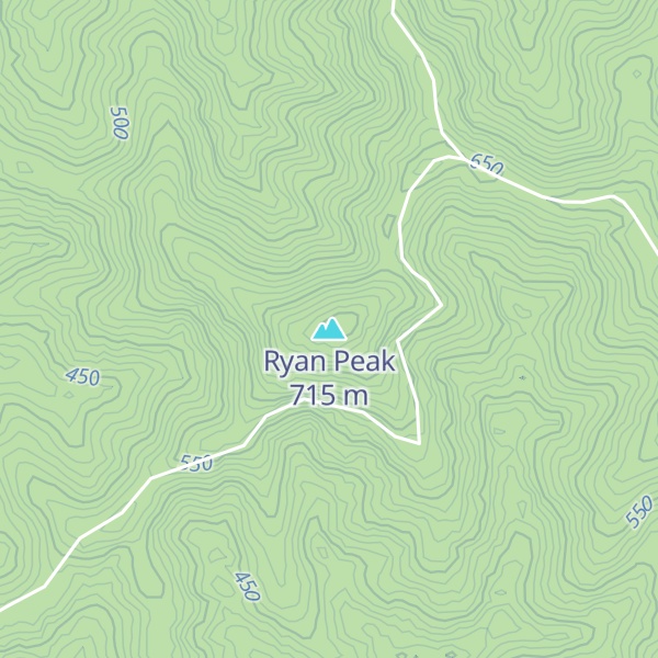 Map of Ryan Peak