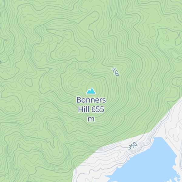 Map of Bonners Hill