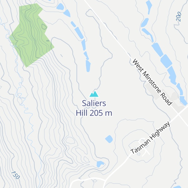 Map of Saliers Hill