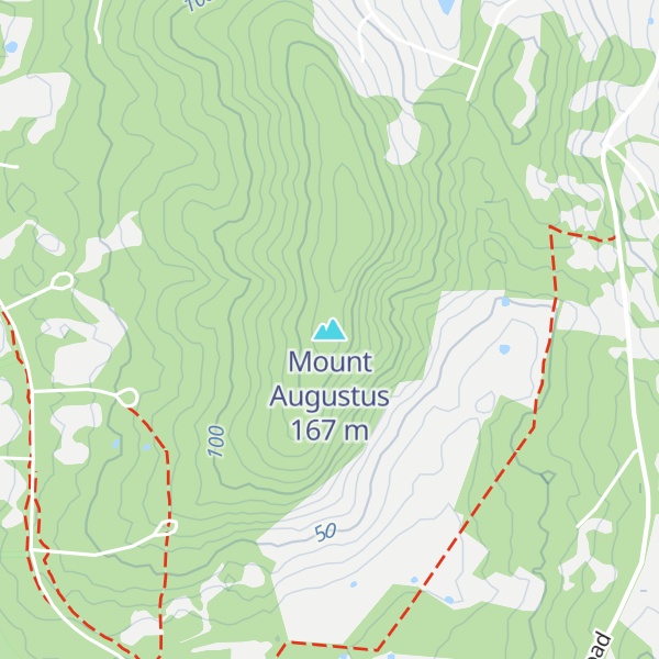 Map of Mount Augustus