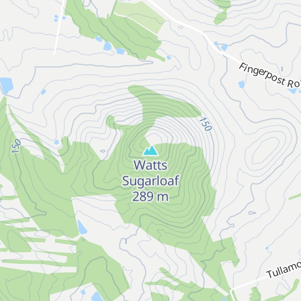 Map of Watts Sugarloaf