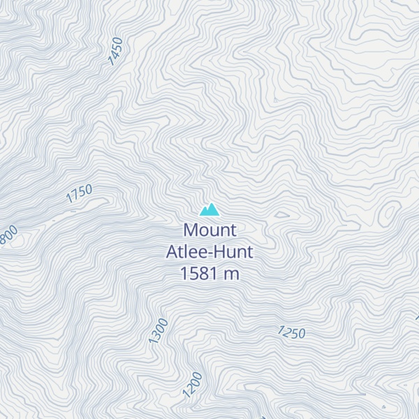Map of Mount Atlee-Hunt