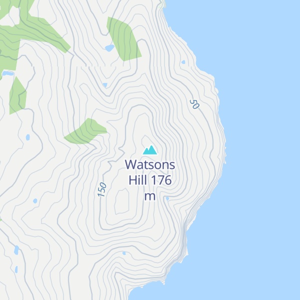 Map of Watsons Hill