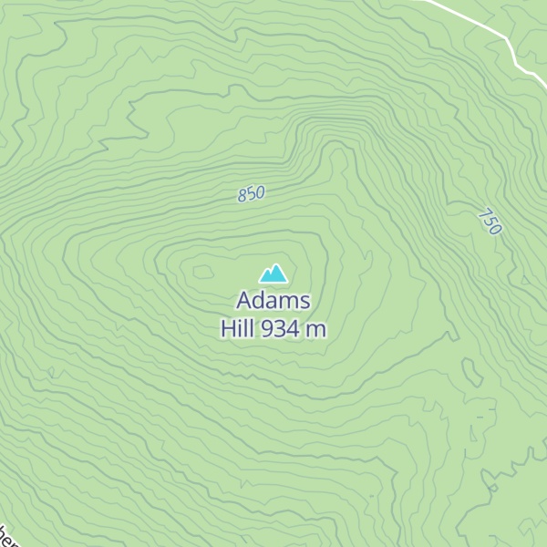 Map of Adams Hill