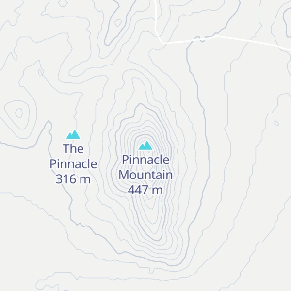 Map of Pinnacle Mountain