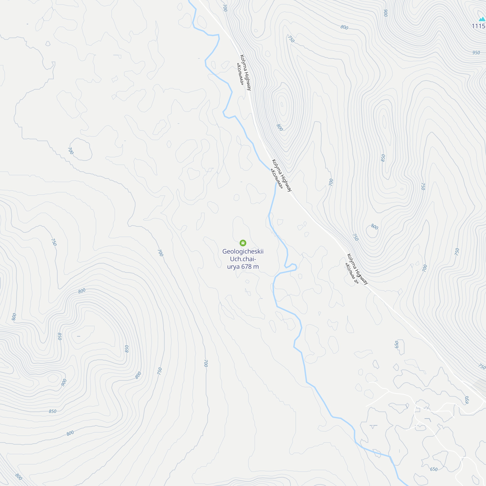 Geologicheskii Uch.chai-urya map